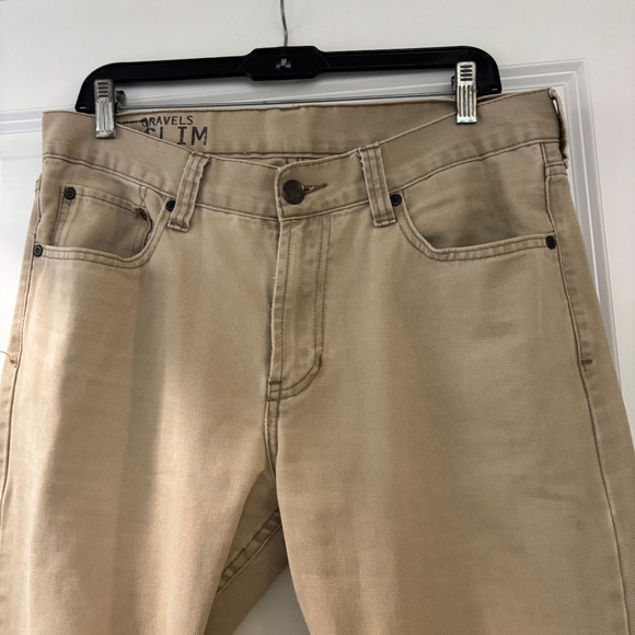 Bull Head Gravels Slim Tan Denim Jeans - Picture 2 of 11